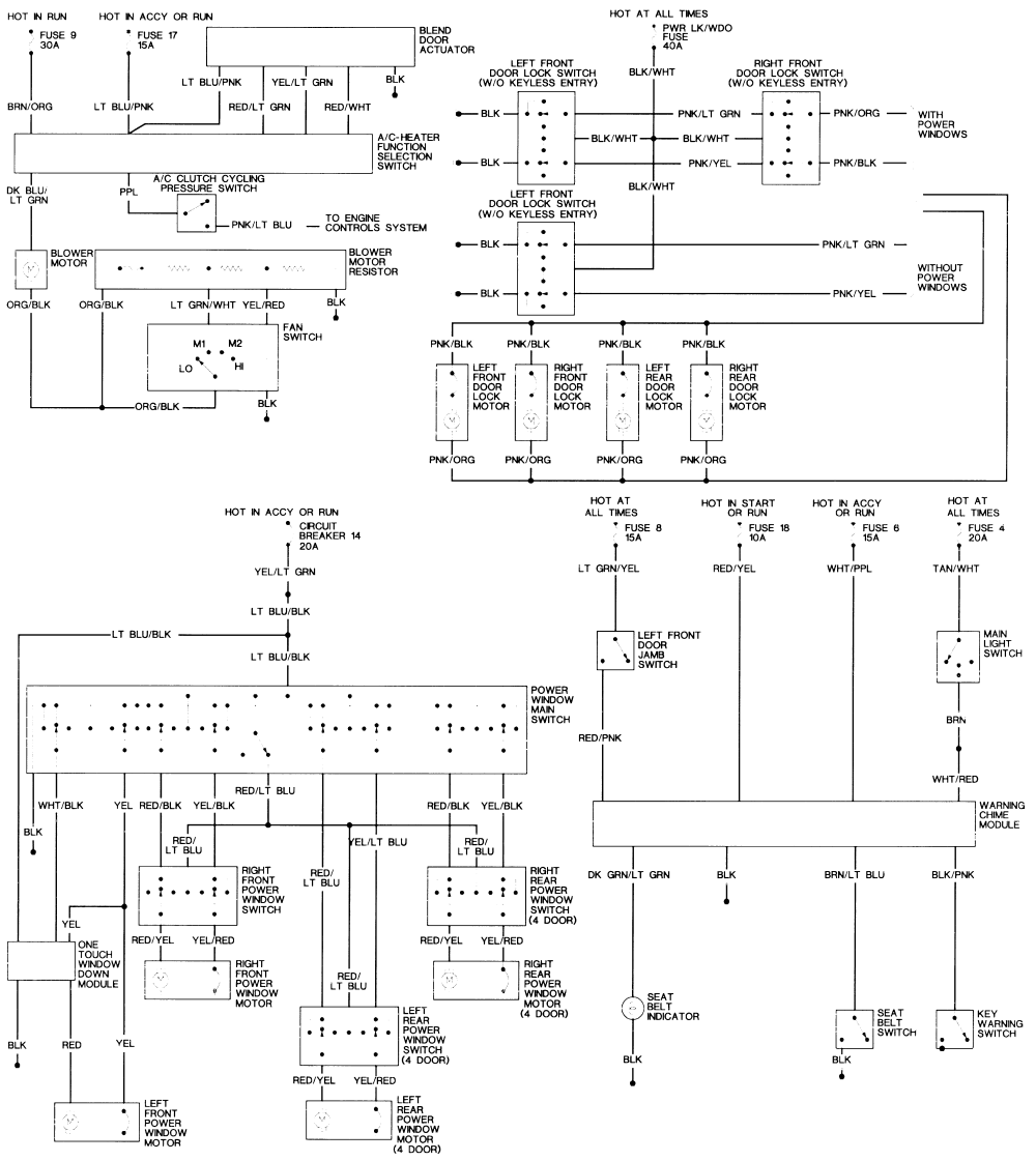 1995 Ford taurus sho wiring diagram #3