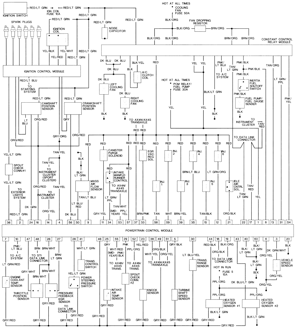 Wire diagram 1995 ford taurus #5