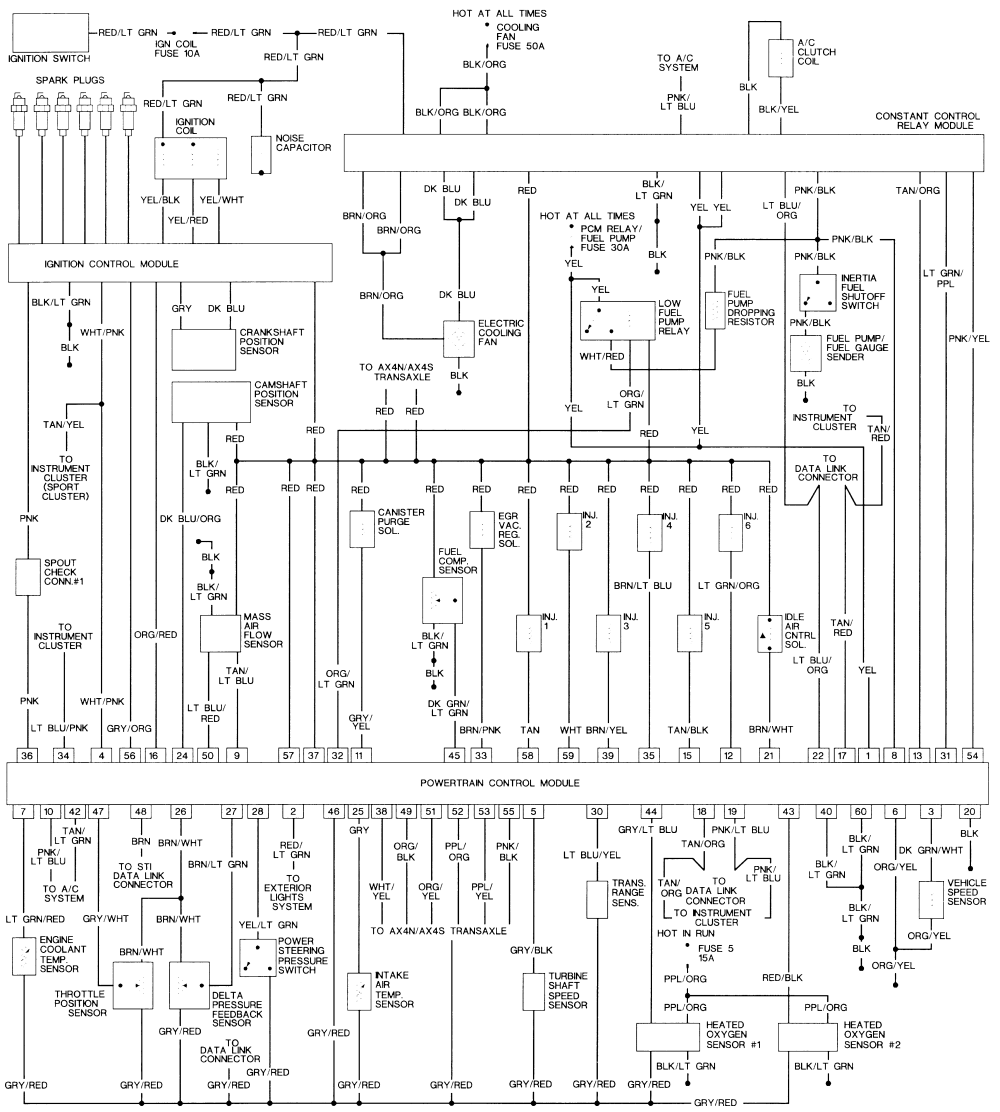 1995 Ford taurus sho wiring diagram #4